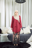 KEBAYA MARIA MAROON (SET)