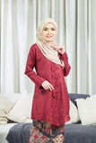 KEBAYA MARIA MAROON (SET)