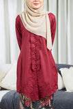 KEBAYA MARIA MAROON (SET)