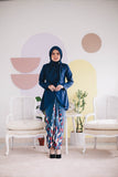 KEBAYA IRISA IN NAVY BLUE