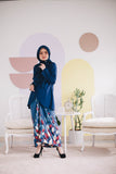 KEBAYA IRISA IN NAVY BLUE