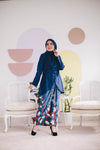 KEBAYA IRISA IN NAVY BLUE