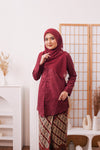 KEBAYA SALMA MAROON (SET)