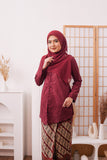 KEBAYA SALMA MAROON (SET)