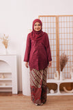 KEBAYA SALMA MAROON (SET)