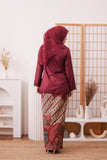 KEBAYA SALMA MAROON (SET)