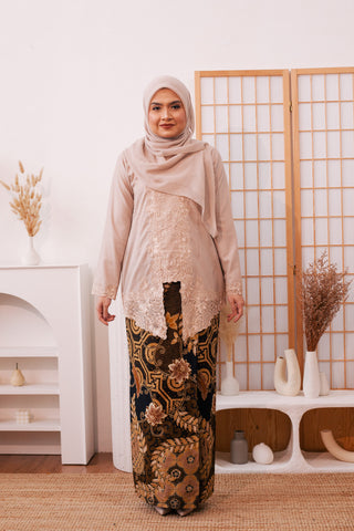 KEBAYA KASEH PASTEL IVORY (SET)