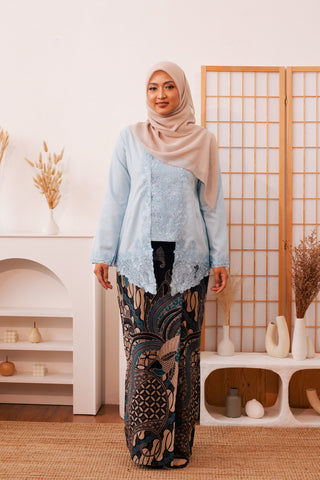 KEBAYA KASEH SOFT BLUE (SET)