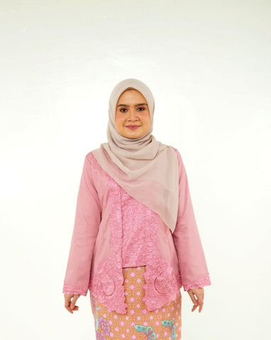 KEBAYA KUNTUM DUSTY PINK (TOP)