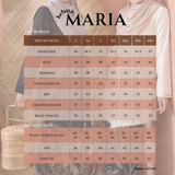 KEBAYA MARIA MAROON (SET)