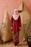 KEBAYA MARIA MAROON (SET)