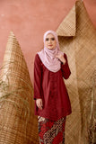 KEBAYA MARIA MAROON (SET)