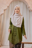 KEBAYA LABUH MELOR DARK OLIVE (TOP ONLY)