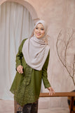 KEBAYA LABUH MELOR DARK OLIVE (TOP ONLY)