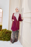 KEBAYA MARIA BURGANDY (SET)