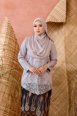 KEBAYA SORAYA SLATE GREY (TOP)