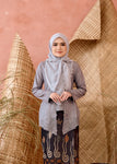 KEBAYA KASEH SLATE GREY (TOP ONLY)