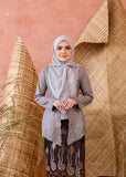 KEBAYA KASEH SLATE GREY (TOP ONLY)