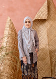 KEBAYA KASEH SLATE GREY (TOP ONLY)