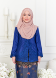 KEBAYA SULAM SERI TOP ONLY (ROYAL BLUE)