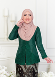 KEBAYA SULAM SERI TOP ONLY (EMERALD GREEN)