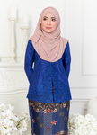 KEBAYA SULAM SERI TOP ONLY (ROYAL BLUE)