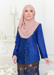 KEBAYA SULAM SERI TOP ONLY (ROYAL BLUE)