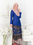 KEBAYA SULAM SERI SET (ROYAL BLUE)