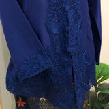 KEBAYA SULAM SERI SET (ROYAL BLUE)