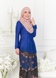 KEBAYA SULAM SERI TOP ONLY (ROYAL BLUE)