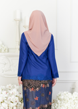 KEBAYA SULAM SERI TOP ONLY (ROYAL BLUE)