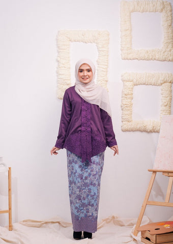 KEBAYA KARTINI PURPLE KUNDANG (SET)