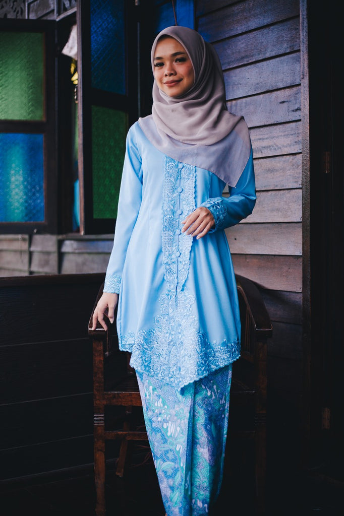 Baby blue kebaya best sale