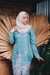 KEBAYA KUNTUM TOURQOISE GREEN (SET)